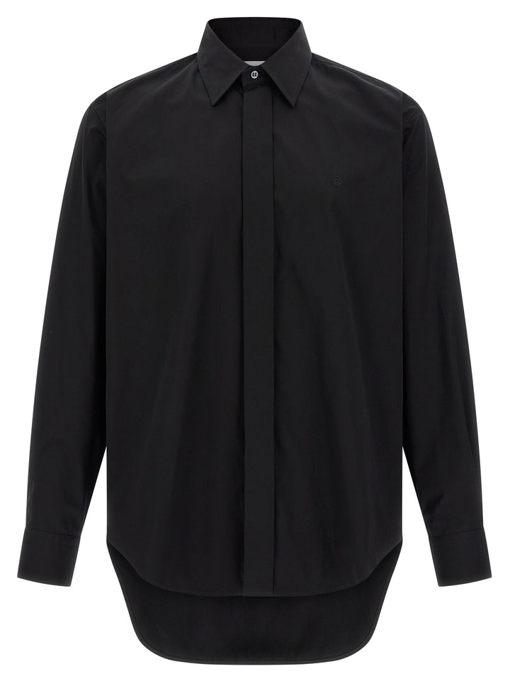 Mcqueen Logo Embroidery Shirt Shirt and Blouse - Black | d136de3923ce06c9298b8938cb9bae06a358e3d6