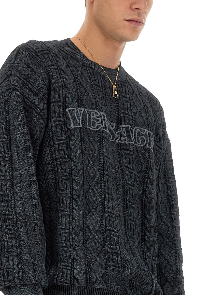 Versace Sweaters - Grey | Wanan Luxury