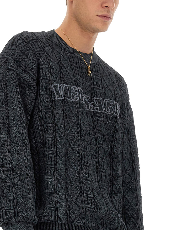 Versace Sweaters - Grey | Wanan Luxury