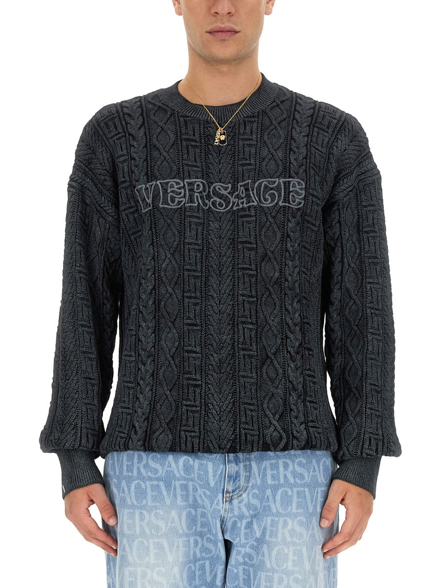 Versace Sweaters - Grey | Wanan Luxury
