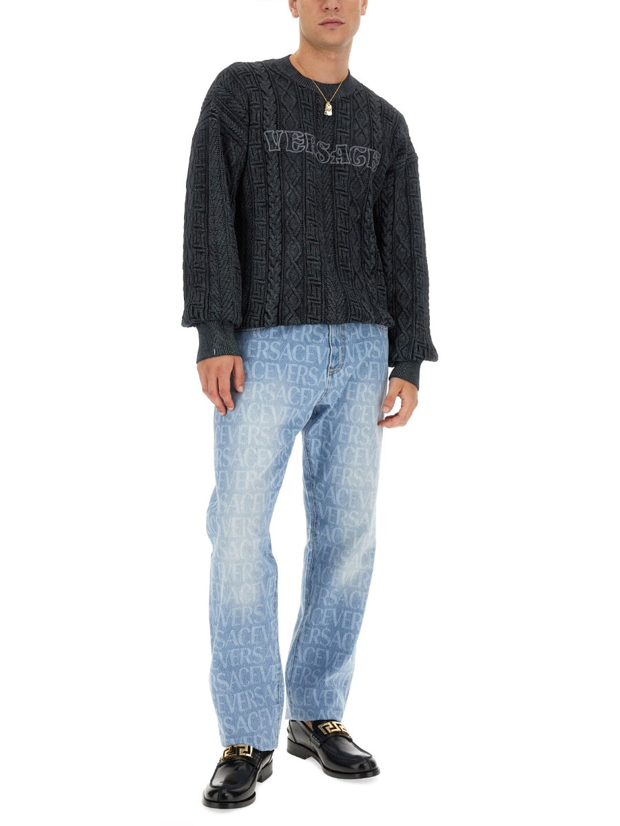 Versace Sweaters - Grey | Wanan Luxury