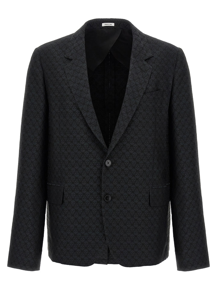 Mcqueen Skull Blazer - Black | 4494f5a8448a00f8e3d9d04ec6e54d653f03da65