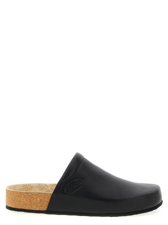 Saboto Balenciaga X Scholl Flat Shoes Black