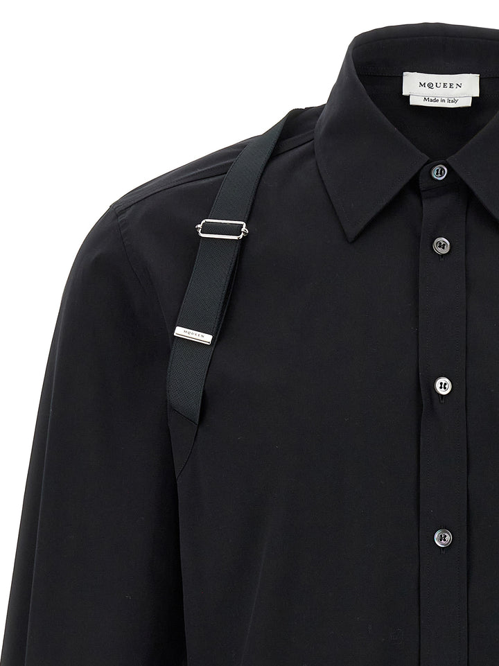 Mcqueen Harness Shirt and Blouse - Black | 0351ea31cb83153d51f8c18ecc92a2033684fb56