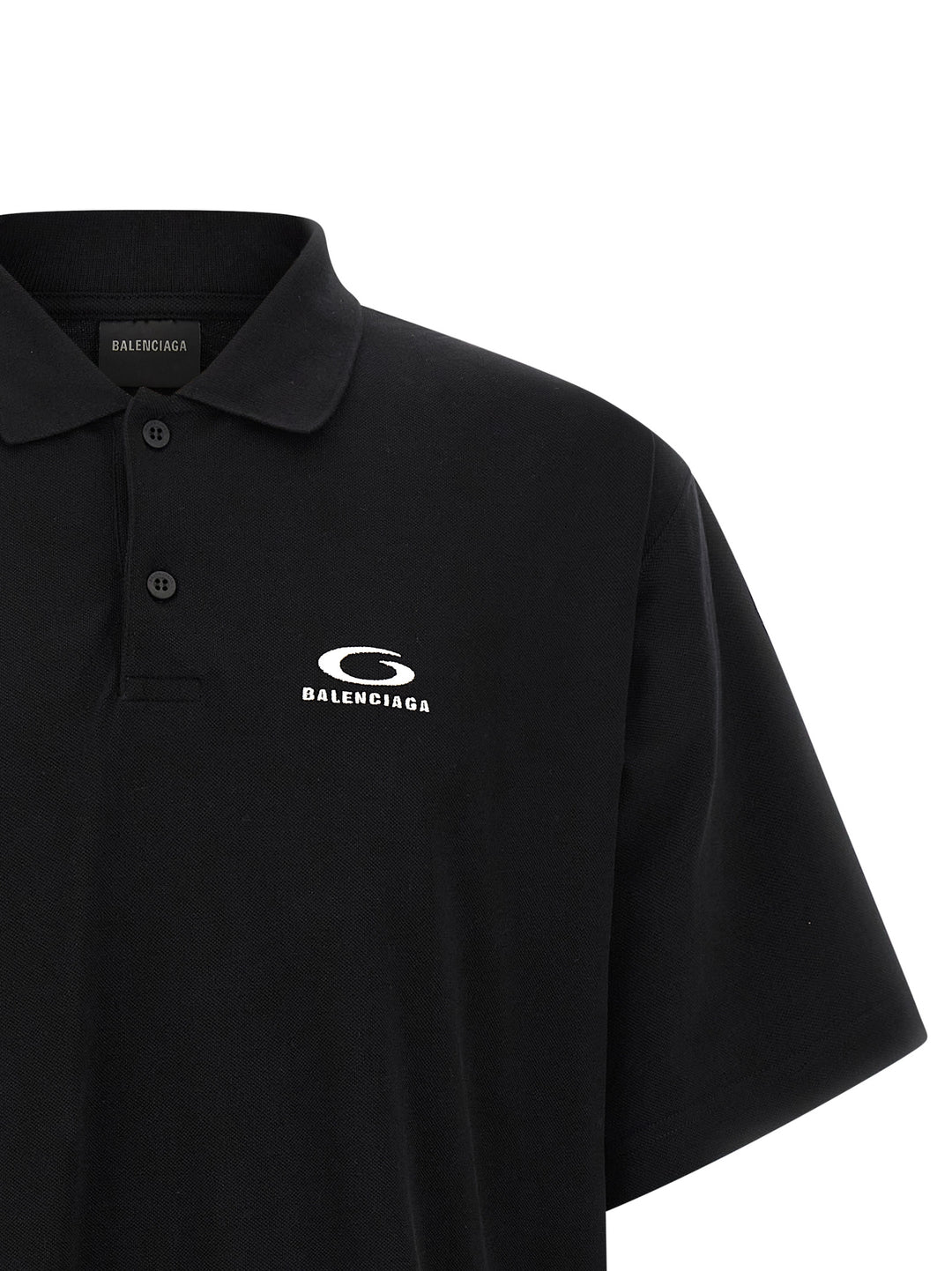 Balenciaga Laurel Classic Polo - Black | 63b9ae0f3c60c5eb986680882d752aa355232590