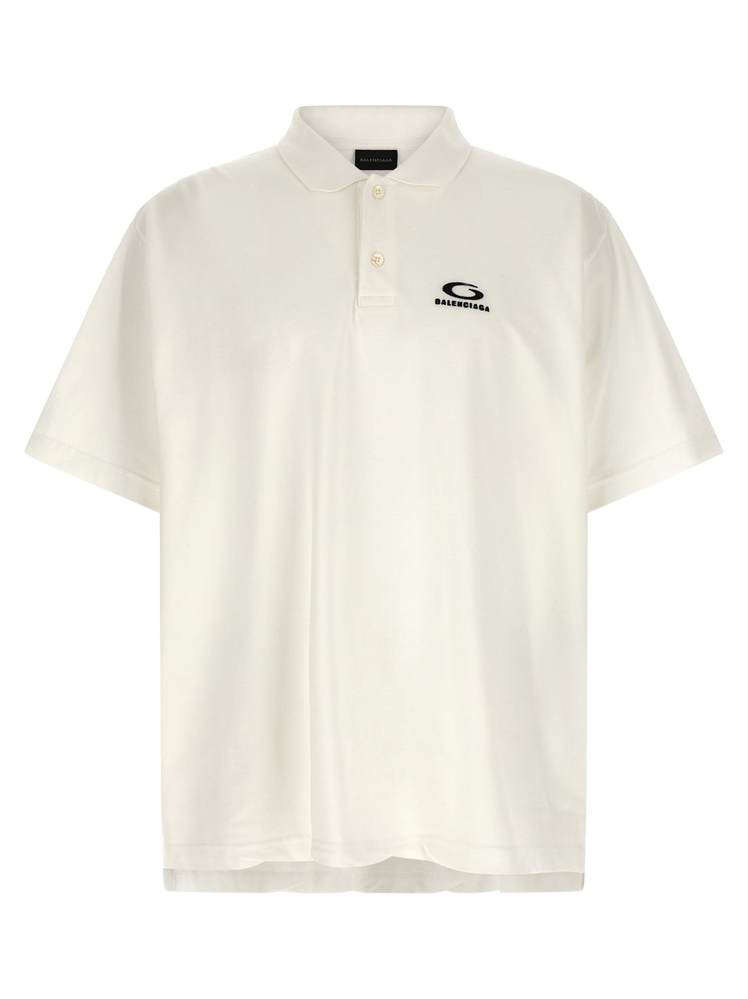Balenciaga Laurel Classic Polo - White | ef8419c1ea2461ae5cdce68cec24dfe60438455a