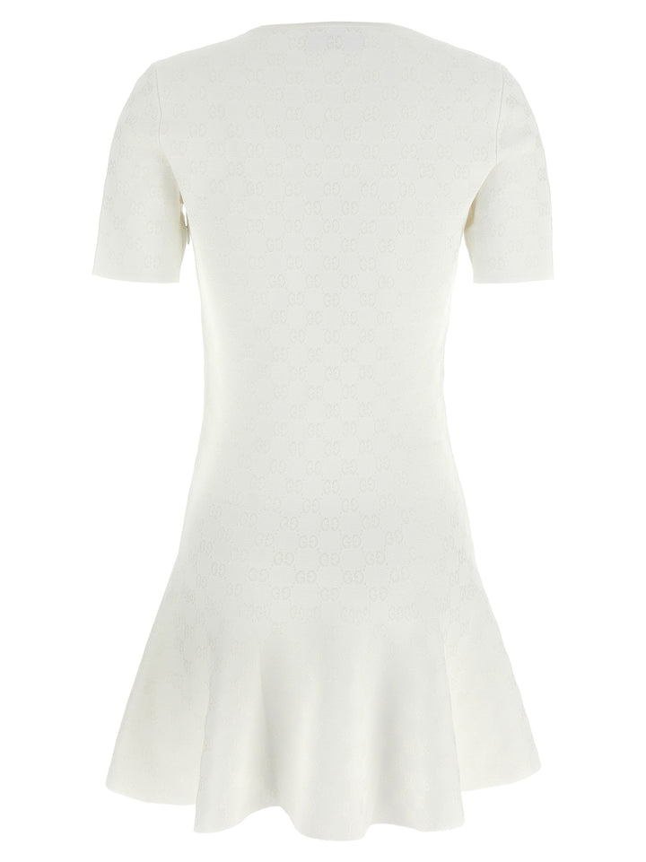 Gucci Gg Dress Dresses - White | 4a77df3f3555cac81be70a8a7132e8d7cd53bb38