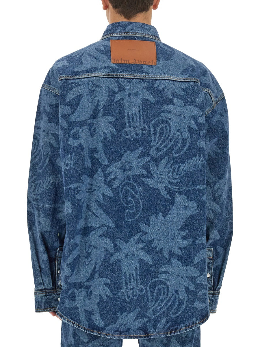 Palm Angels Jackets - Blue | Wanan Luxury