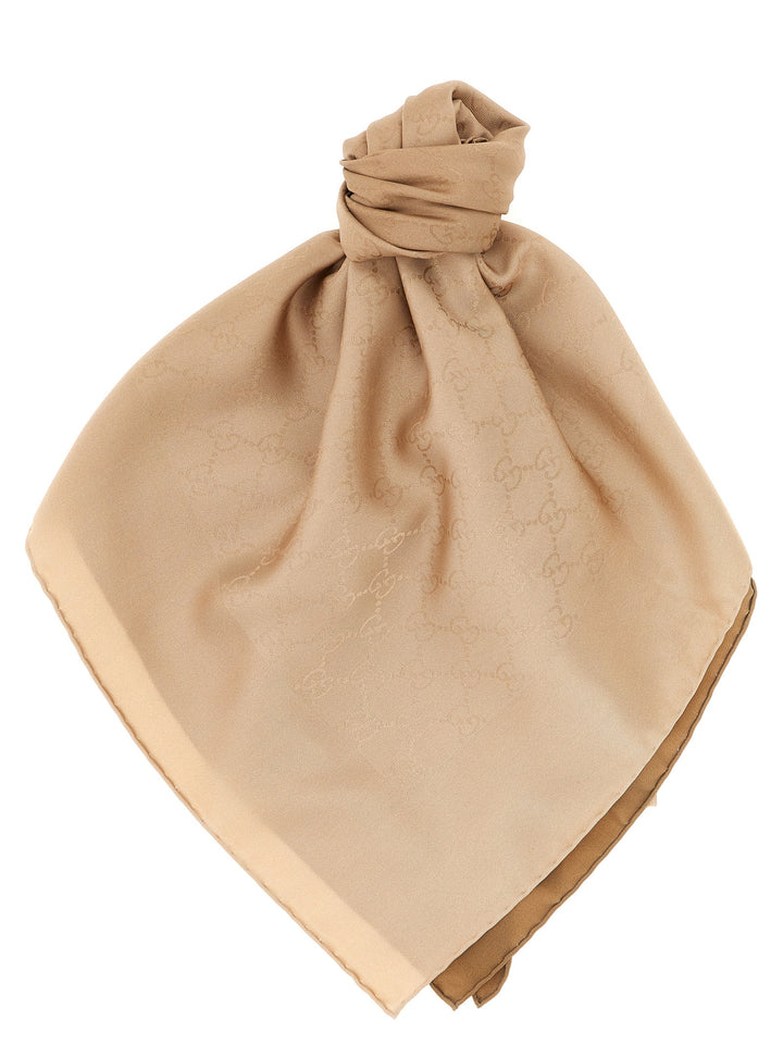Gucci Silk Carré Scarves and Foulards - Beige | 6d240e3b818e70d985937afae8e2b74ac417e43d