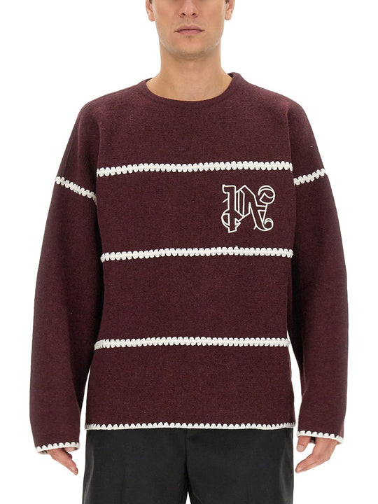 Monogram Striped Sweater