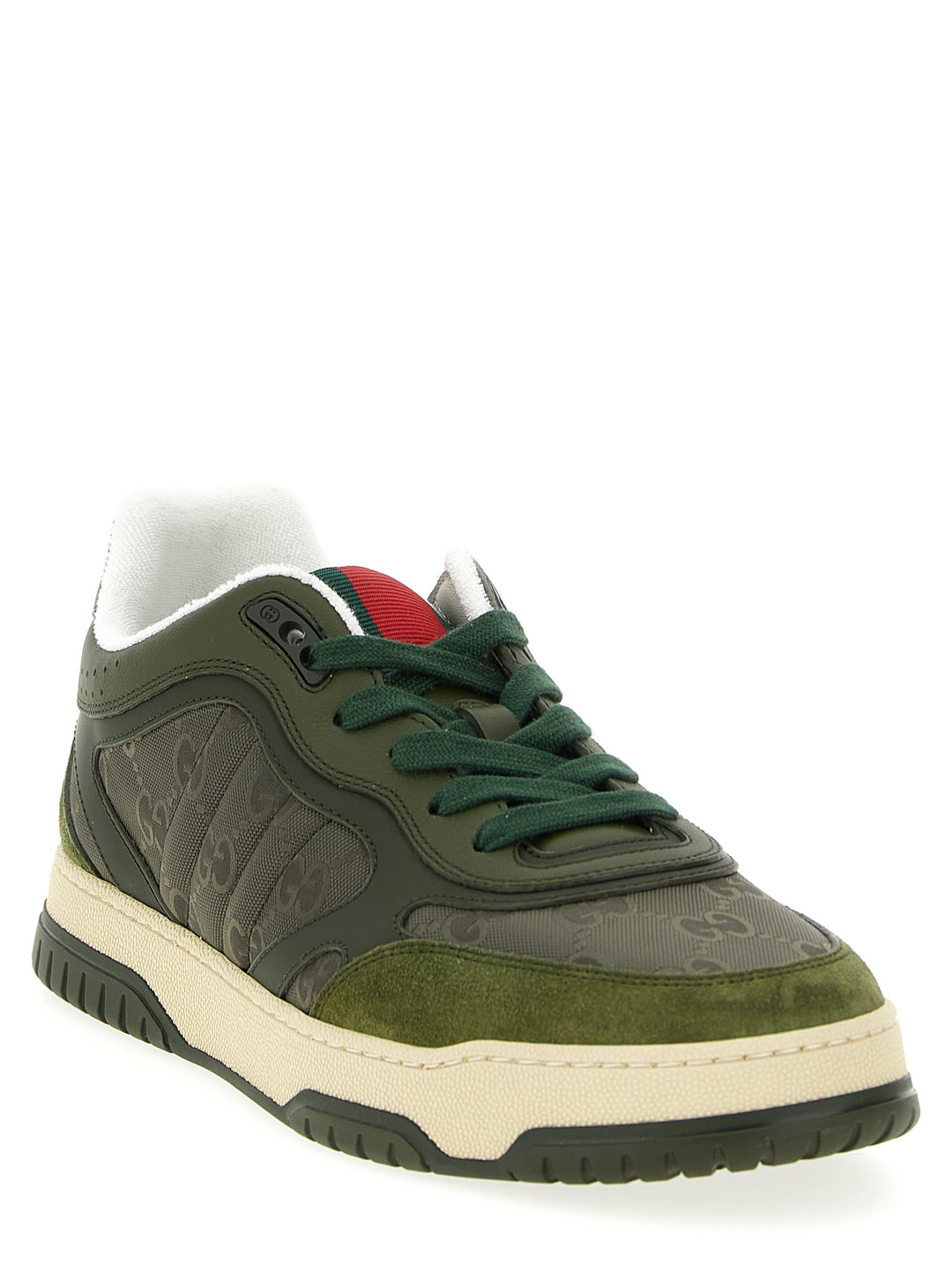 Gucci Gucci Re-Web Sneakers - Green | 109c4513ff56328e4dc6efaa456447227dc7f831