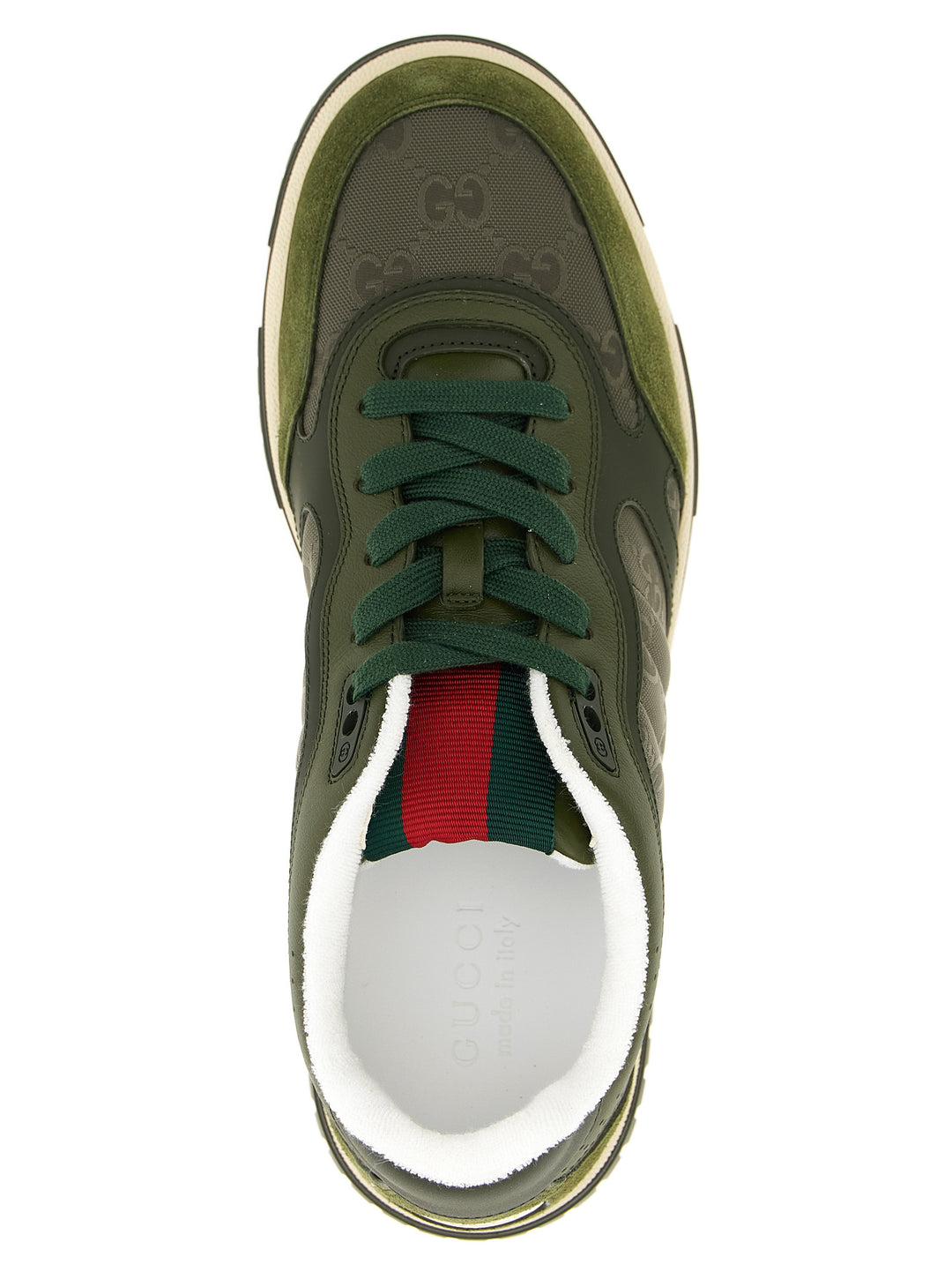 Gucci Gucci Re-Web Sneakers - Green | fdf3ab16f8f42d4e972e0eadfd69fe5fa03db4cc