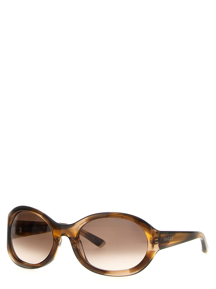 Gucci Round Sunglasses - Brown | a09fefd7336baecfb80eacf276a5c67342a86b50