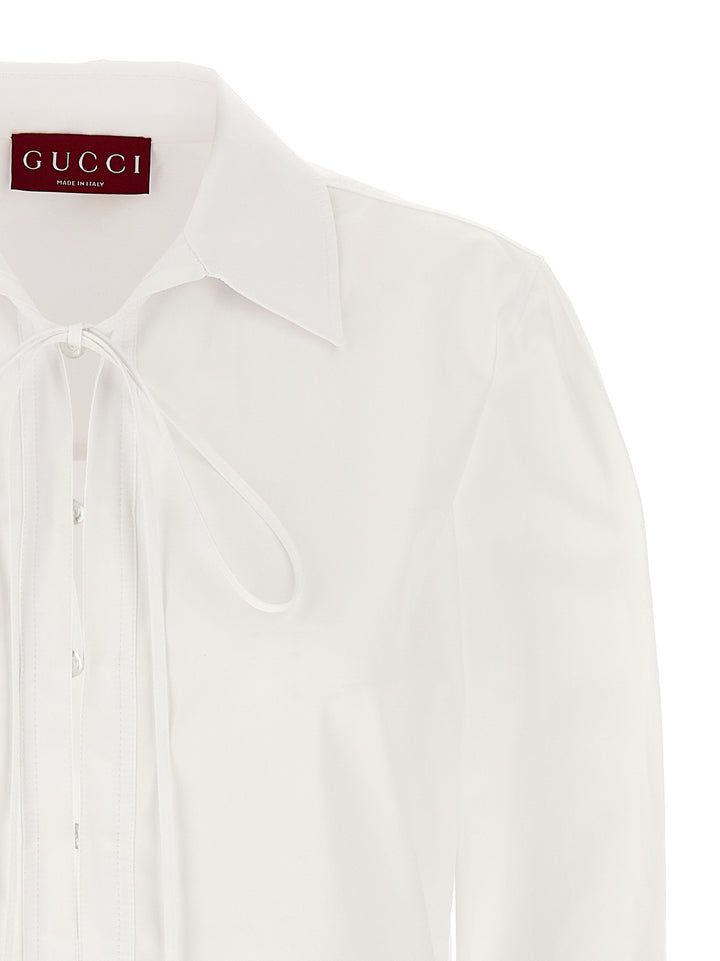 Gucci Morsetto Chemisier Dress Dresses - White | 0608a707634b30603e70c5056254b0357c1ce9c7