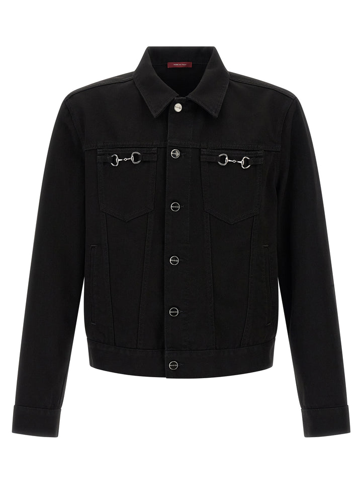 Gucci Morsetto Puffer Jackets - Black | 8b69ba3db42bbd6390d6a313cff47bed0a16a4b0