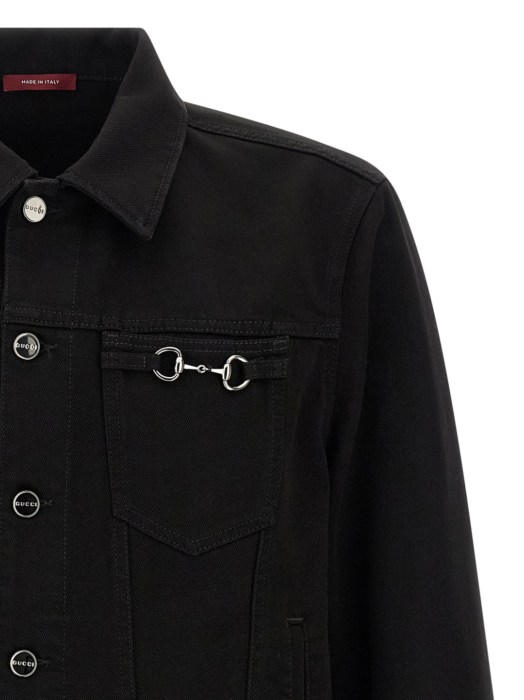 Gucci Morsetto Puffer Jackets - Black | 36a794bcbcc44449bd62b88556e15bef359cecbf