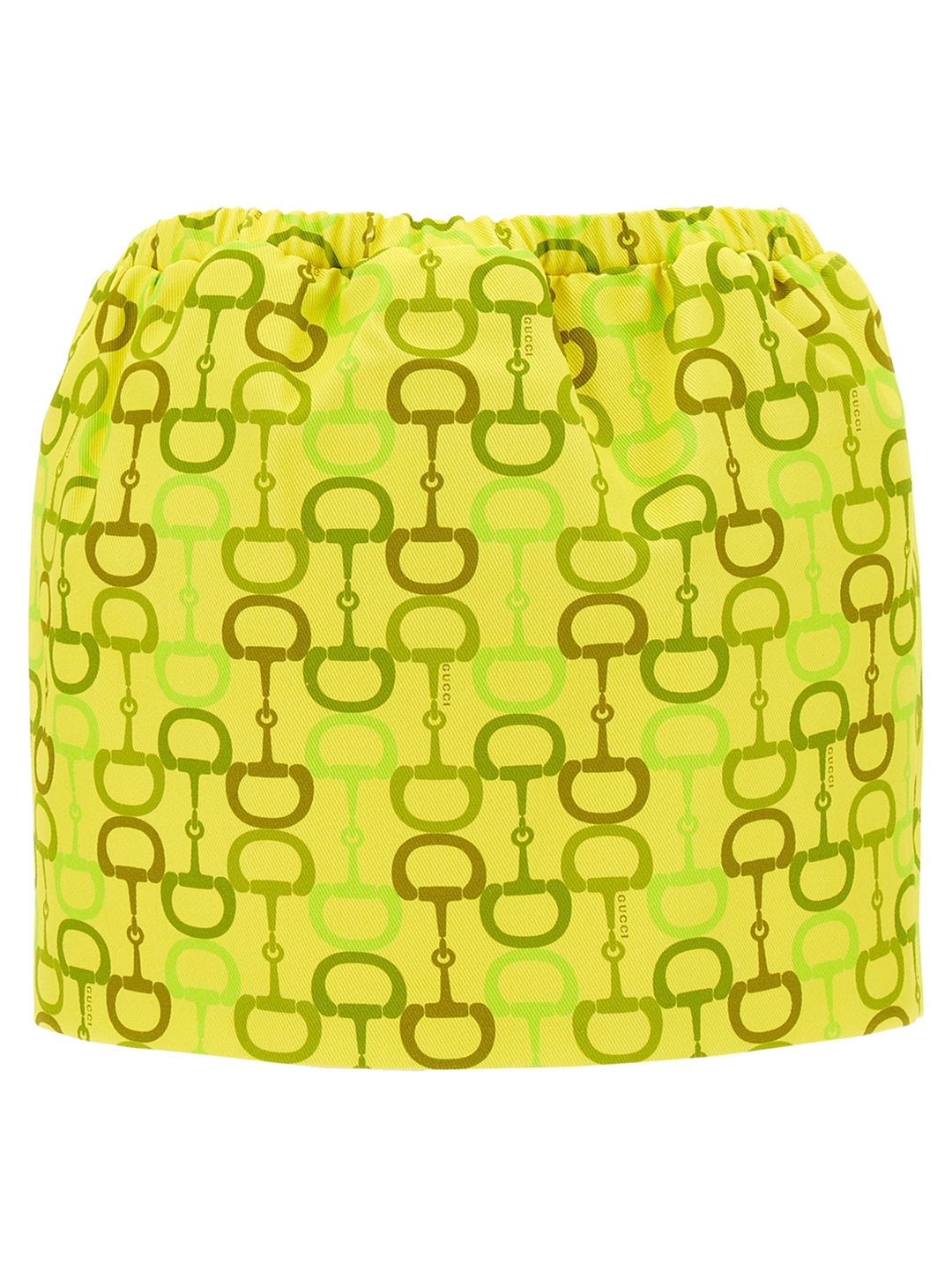 Gucci Horsebit Print Skirt Skirts - Yellow | c675b183ab96b8221db4d588e0a4d77f94ebd2d9