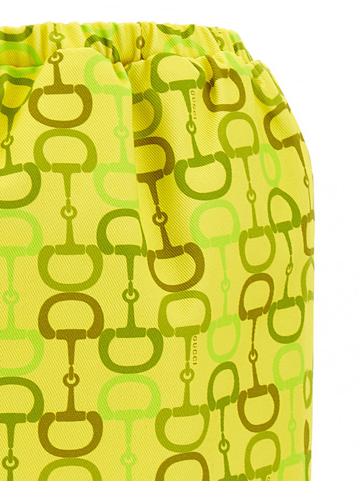 Gucci Horsebit Print Skirt Skirts - Yellow | 9fd6e5ac0145e5dec1f2da4d55509d9a28c003d9