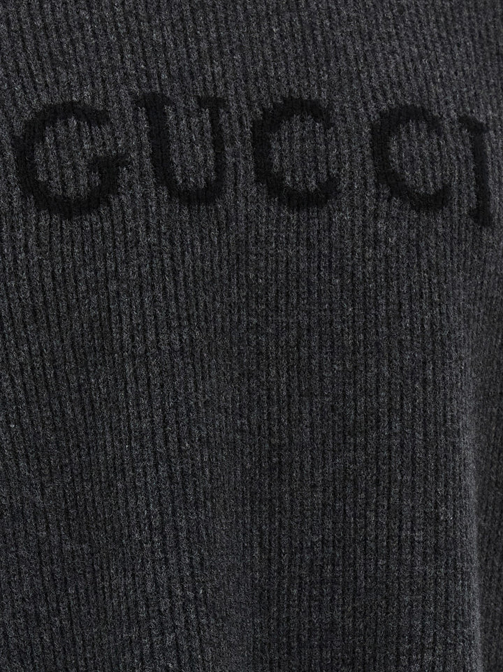 Gucci Gucci Intarsia Sweater Sweaters and Cardigans - Gray | e08cd33cdbf5192f6b7c58ccf291a9e111bc2481