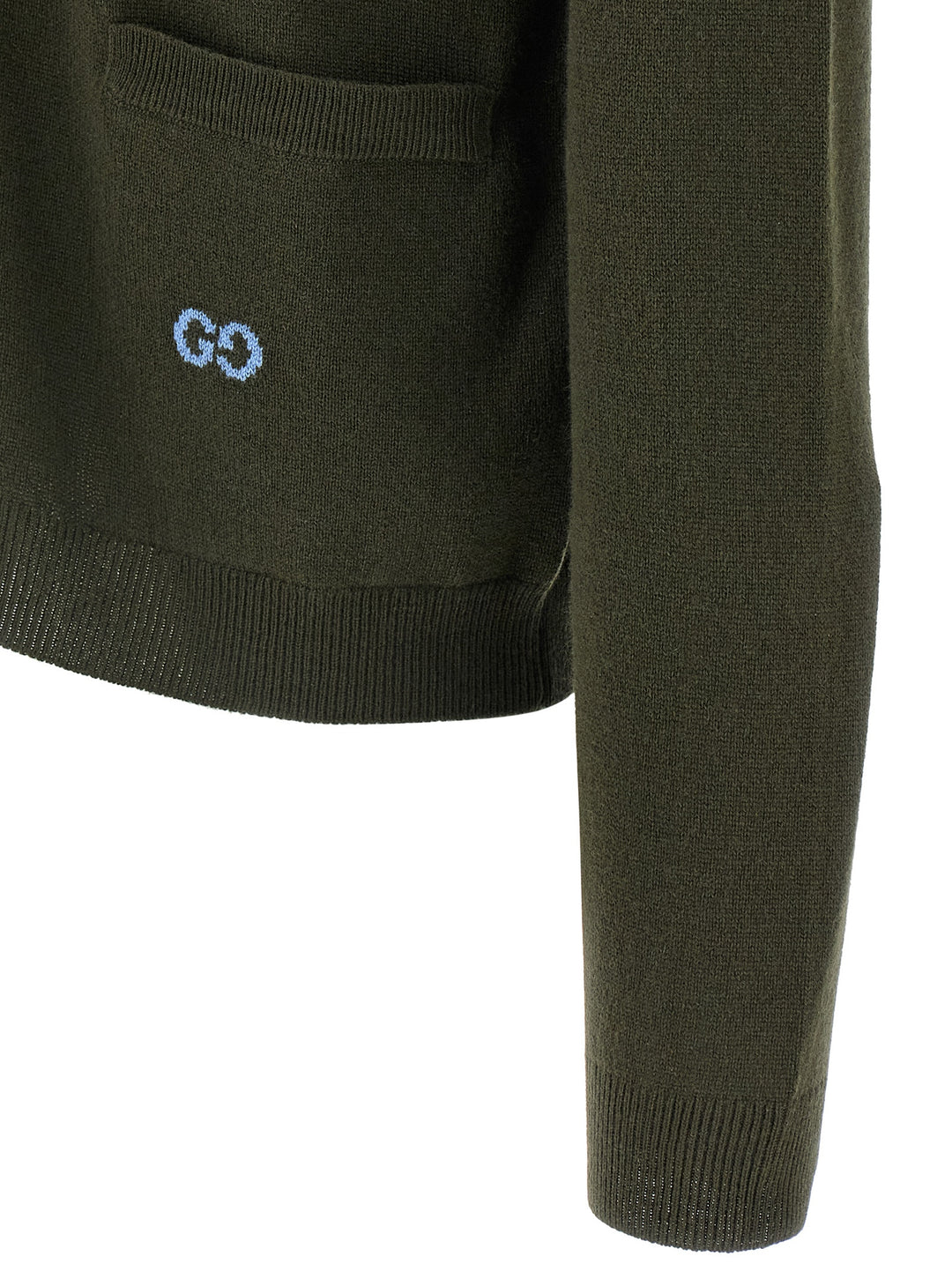 Gucci Gg Intarsia Cardigan Sweaters and Cardigans - Green | 039c27d21f8af5b174f7f29d29afcf7a6551fd00