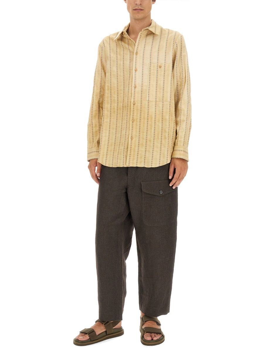 Uma Wang Shirts - Beige | 4642565d5855d6bd722db9f1ffeee352fdbe9c49