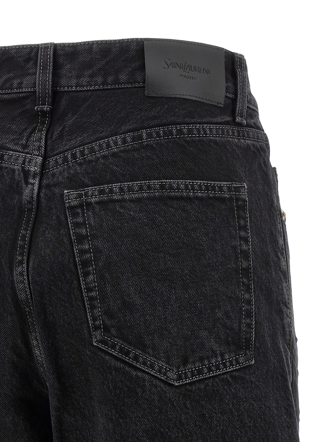 Saint Laurent V Waist Jeans - Black | 9e1be3f54ca325b067e32ab901ebea1d9cc9a660