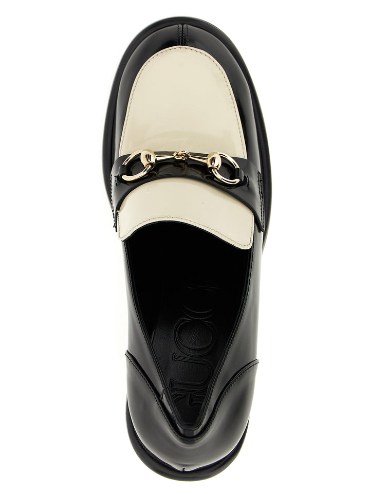 Gucci Morsetto Loafers - White/Black | 68d111c86a576e35637f8fea7b6caee3ac696908