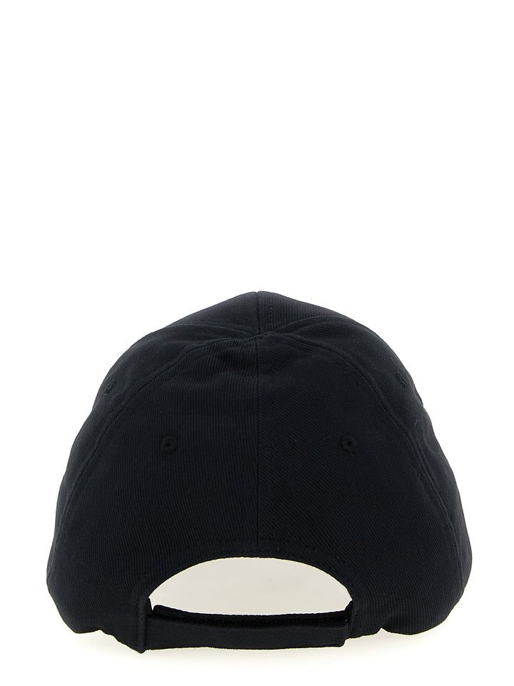Balenciaga Logo Embroidery Cap Hats - Black | aa875aa8ff4e6f49cba162362e24dfc96696cead