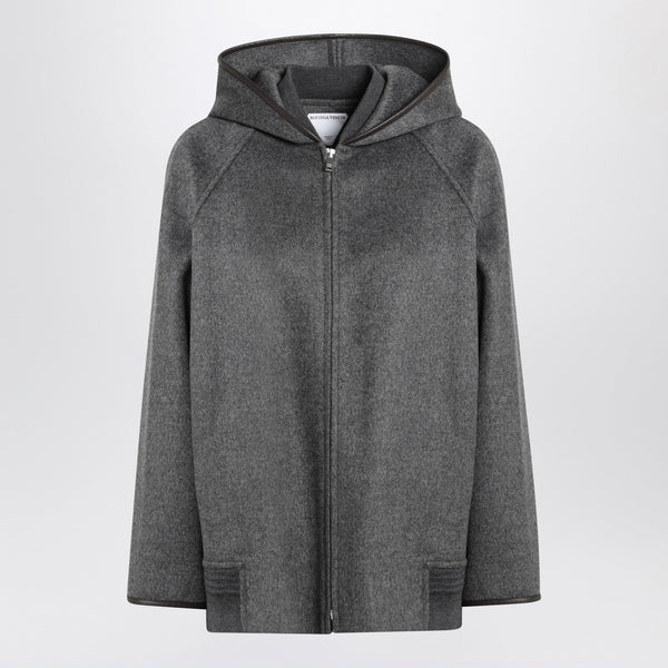 Grey Wool Hooded Jacket