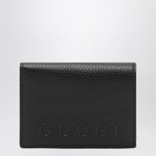Black Zip Wallet With Logo