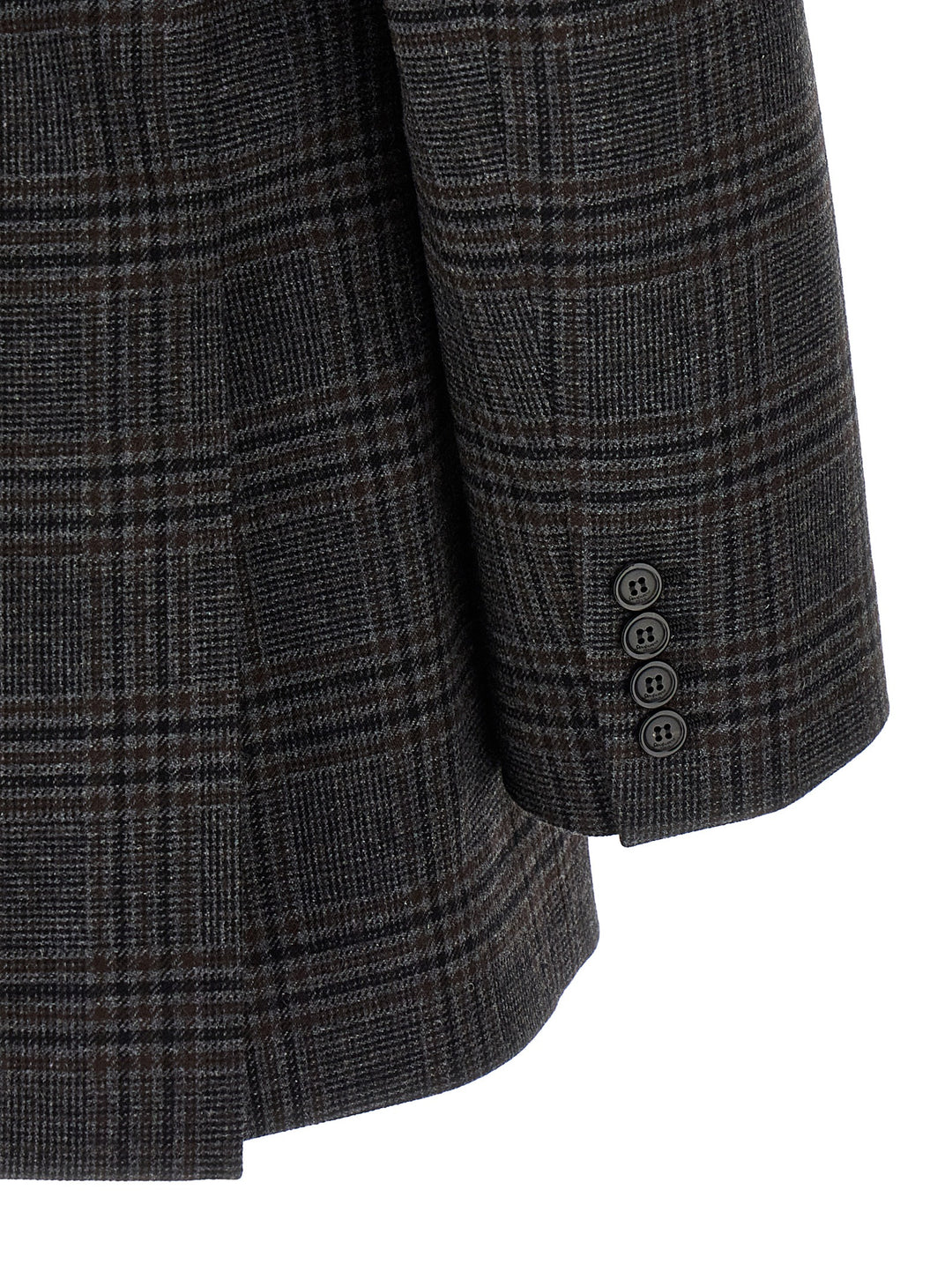 Saint Laurent Double-Breasted Blazer - Brown | a38e07591095901abe84adba47c1bd37ffc88fe7
