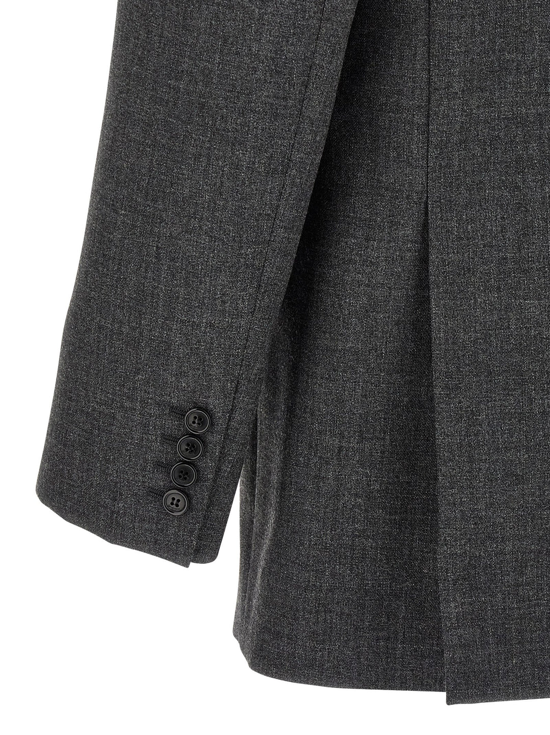 Saint Laurent Double-Breasted Blazer - Gray | 60cf5ad7388635e768b593d8b756047ad2f9ff26