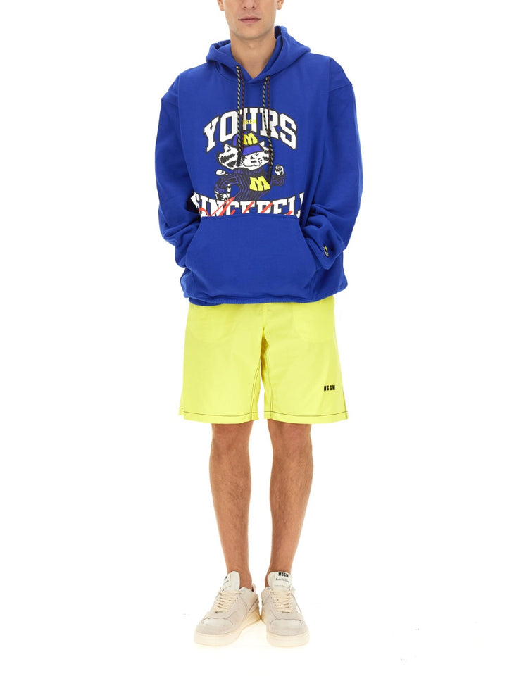 MSGM Sweatshirts - Blue | Wanan Luxury