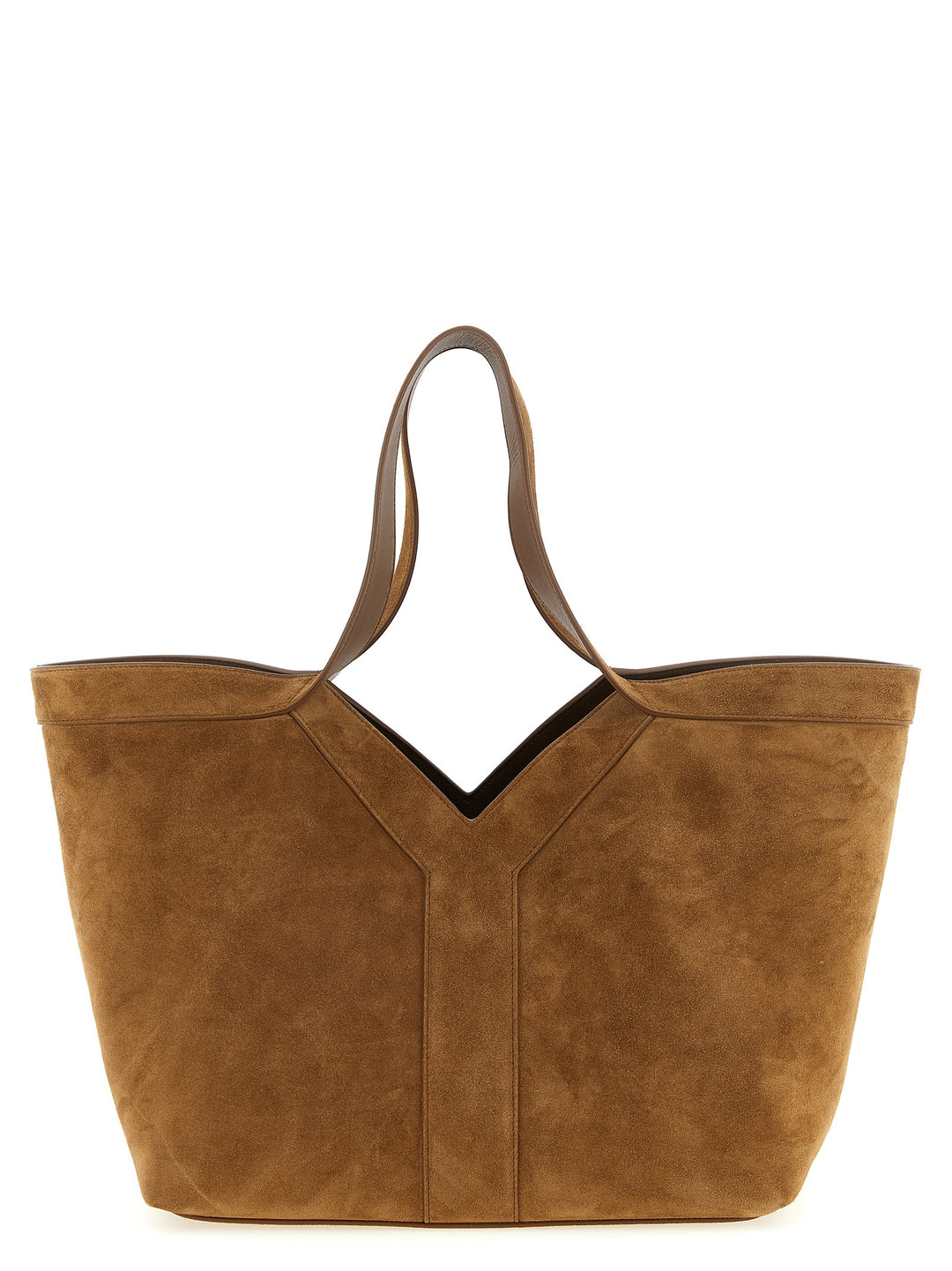 Saint Laurent Y Tote Bag - Brown | 6e27eda8f9b3c23a2531ae918dae495b9a1e4b4a