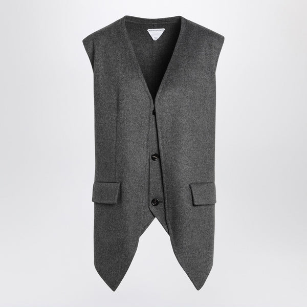 Reversible Grey Wool Vest