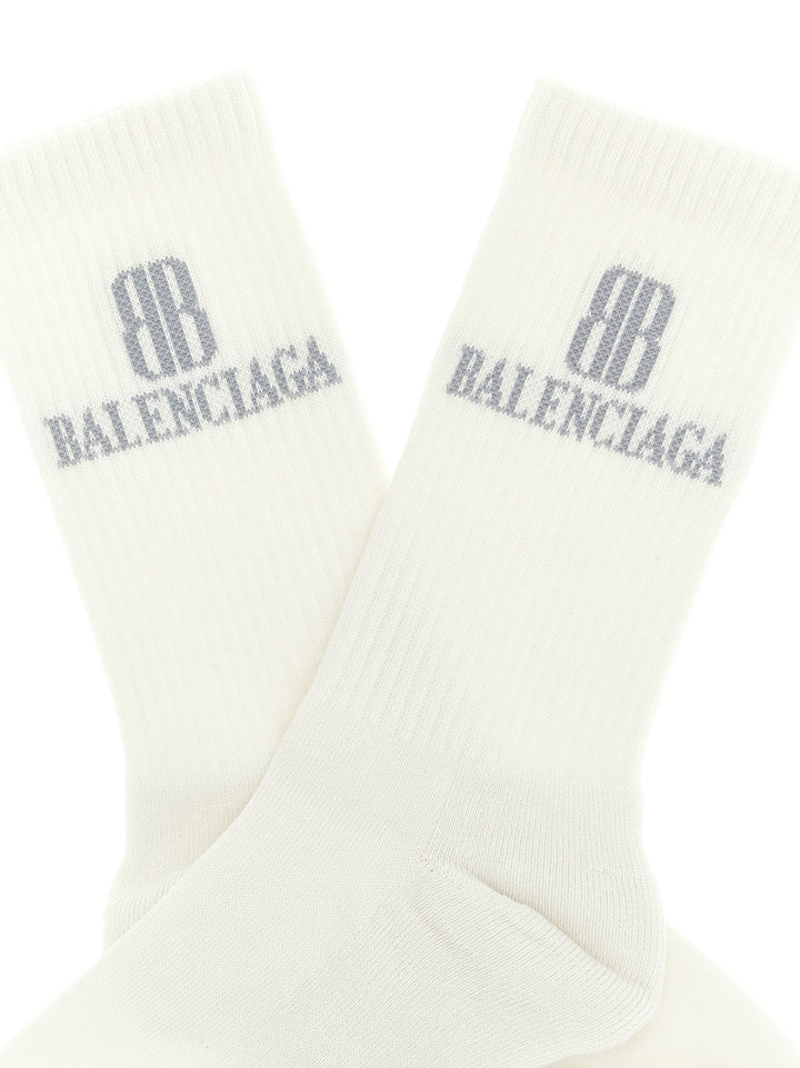 Balenciaga Nano Bb Socks - White | a5e74db30c42552e7d430b3ada88766edaa5ed42