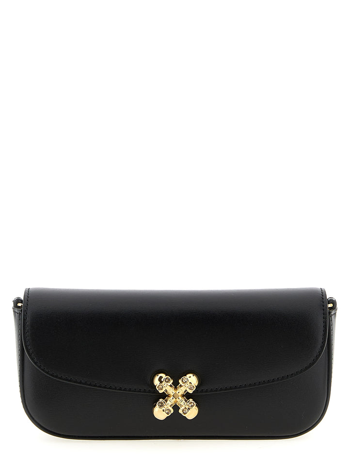 Mcqueen Skull Flower Crossbody Bags - Black | a1fdecf979f157489b3f7ffabecd060830aba866