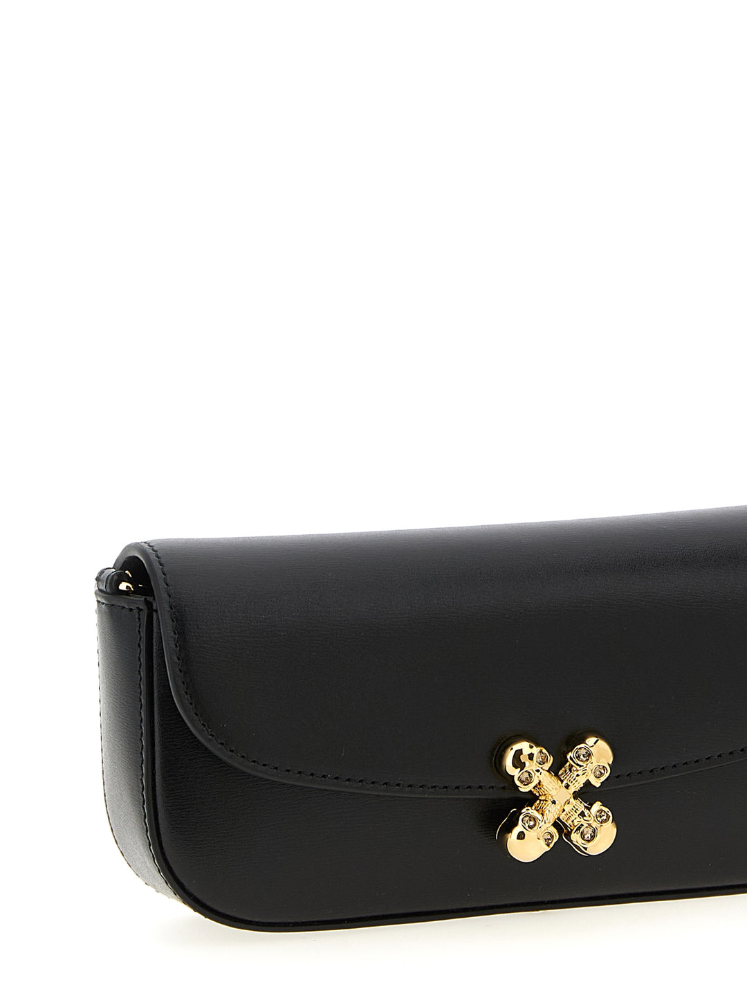 Mcqueen Skull Flower Crossbody Bags - Black | de74084d6444cc21aa7d120a75c1c5e6828f45a6