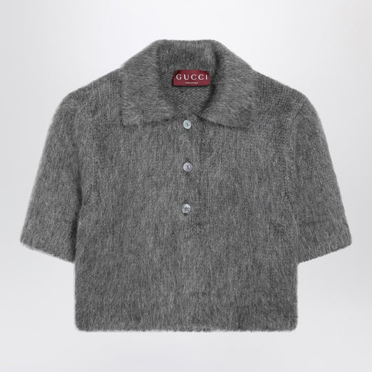 Grey Mohair Top