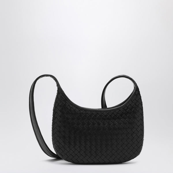 Small Black Veneto Bag In Intrecciato