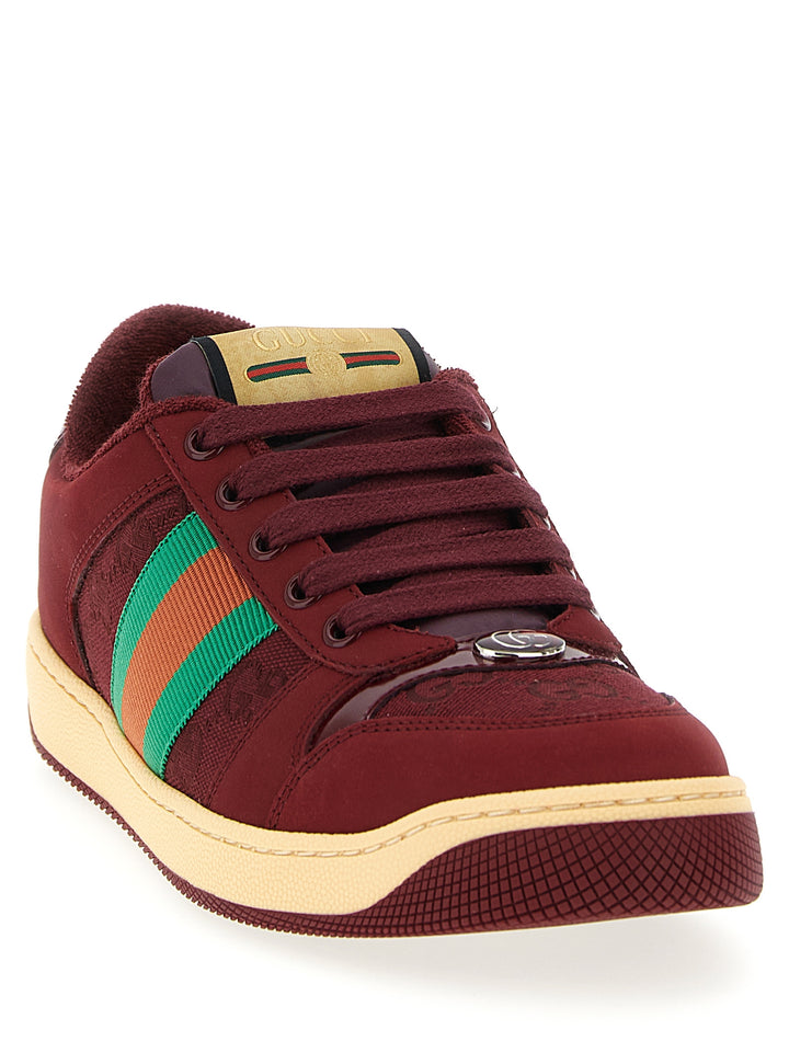 Gucci Screener Sneakers - Bordeaux | 3d0a43ed7995b019281bc8c8f879781a24c599be