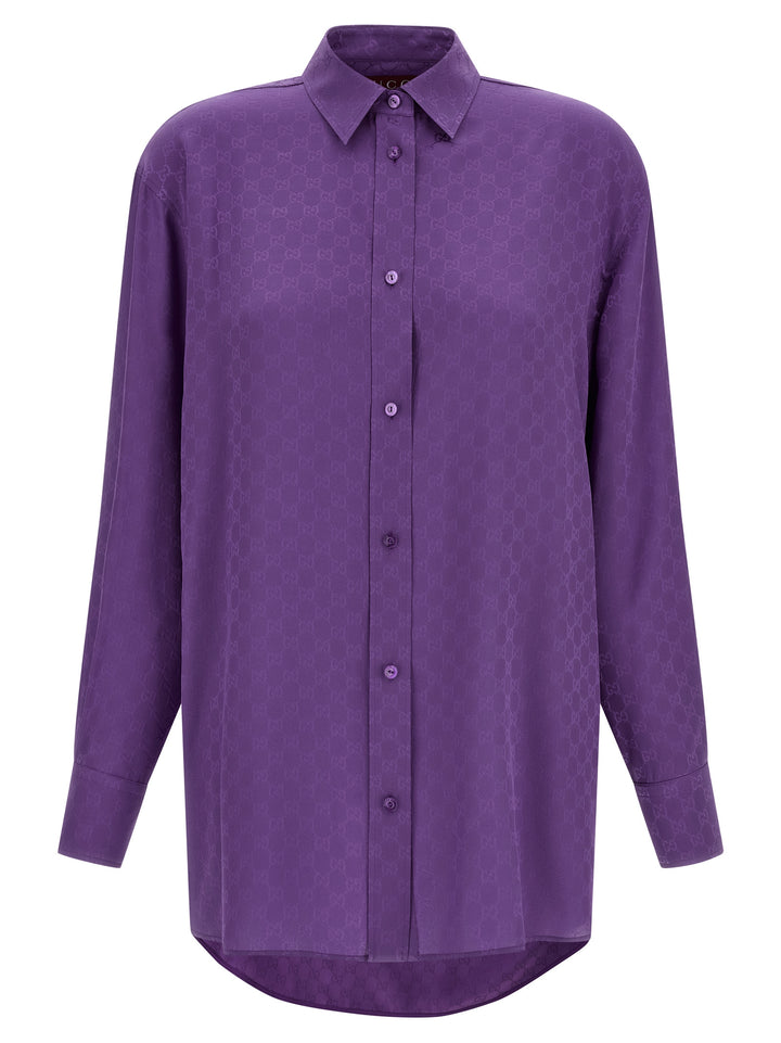 Gucci Gg Shirt and Blouse - Purple | c6da1b80170224ad0969ad60aa1352f13da13681