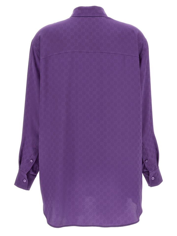 Gucci Gg Shirt and Blouse - Purple | 8611a45b19494376b05c65383a3558425f459f83