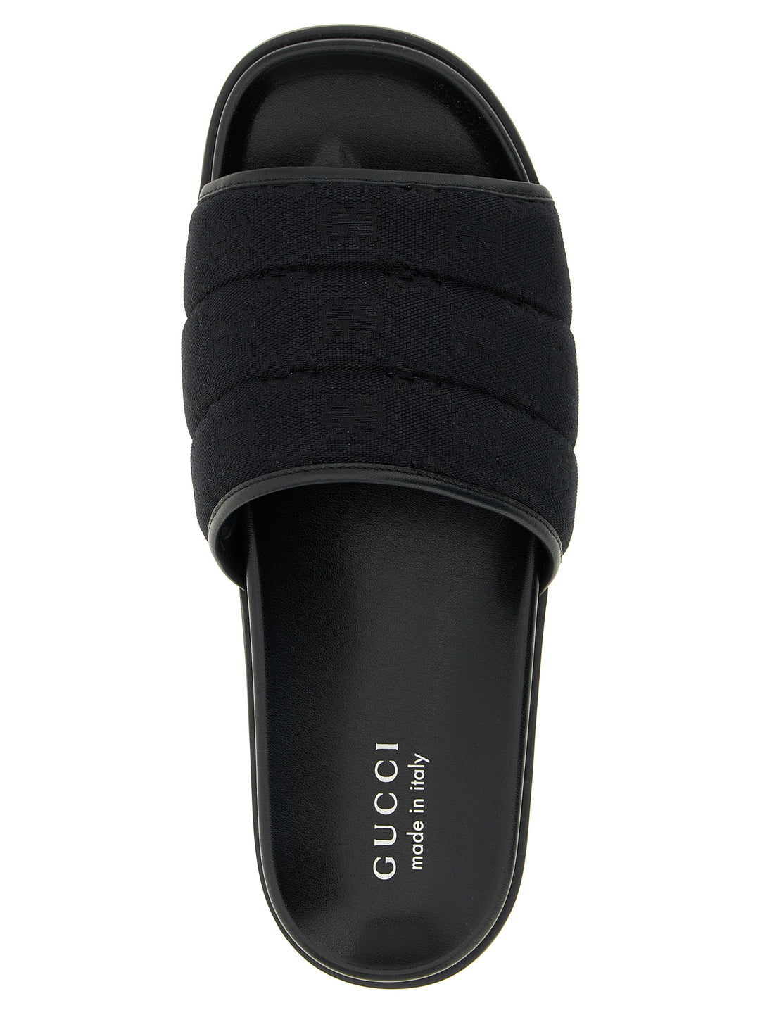 Gucci Gg Slides Sandals - Black | d7139184a7deb459baa9bdc92ab7ed2c9d5579db