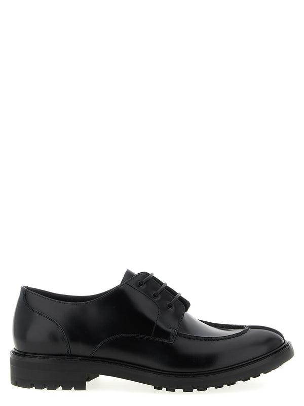 Lino Lace Up Shoes Black