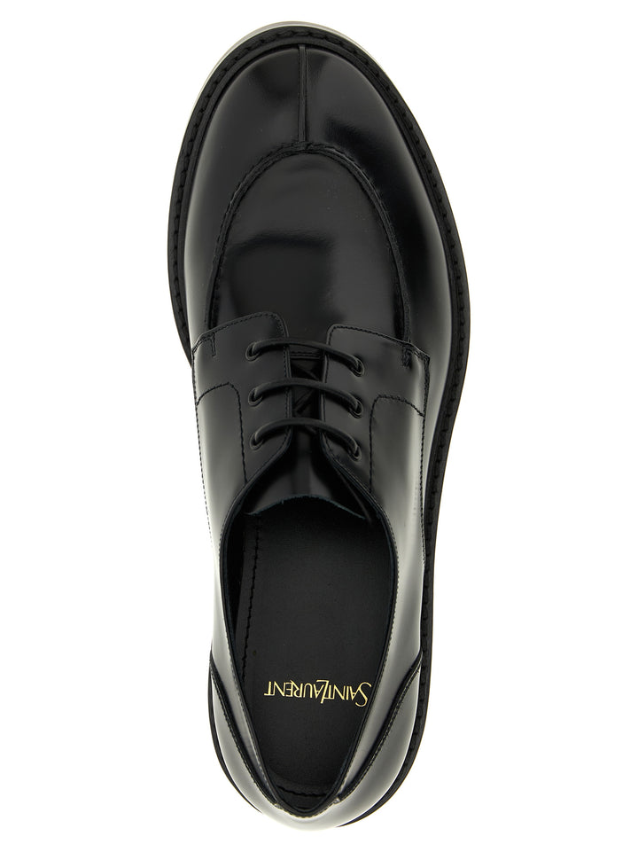 Saint Laurent Lino Lace Up Shoes - Black | 0f60a7f95fdbbf46a62c0ac53b73b1433a716188