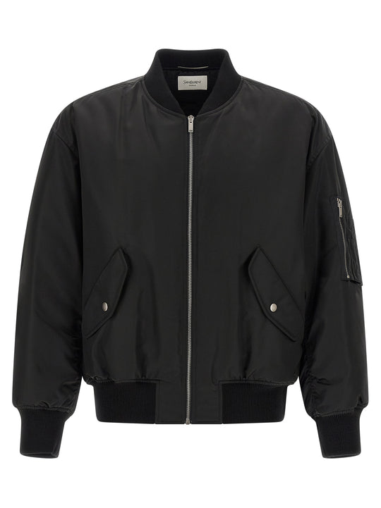 Serge Bomber Jacket Puffer Jackets Black