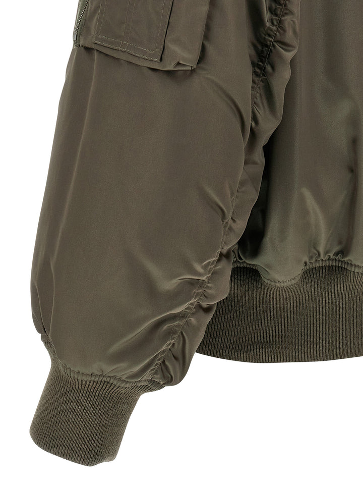 Saint Laurent Serge Bomber Jacket Puffer Jackets - Green | 2b4acc72202c0d160cdef7fe9963982ea2991ca9