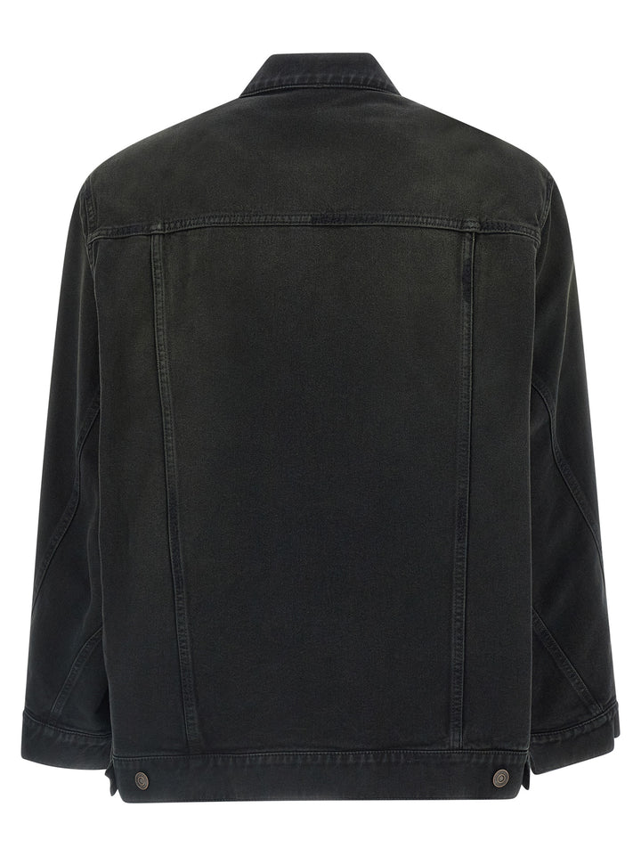 Balenciaga Denim Jacket - Blazer Puffer Jackets - Black | f1406fad7e1542f5d757e96c2e49b9a9e434ca48