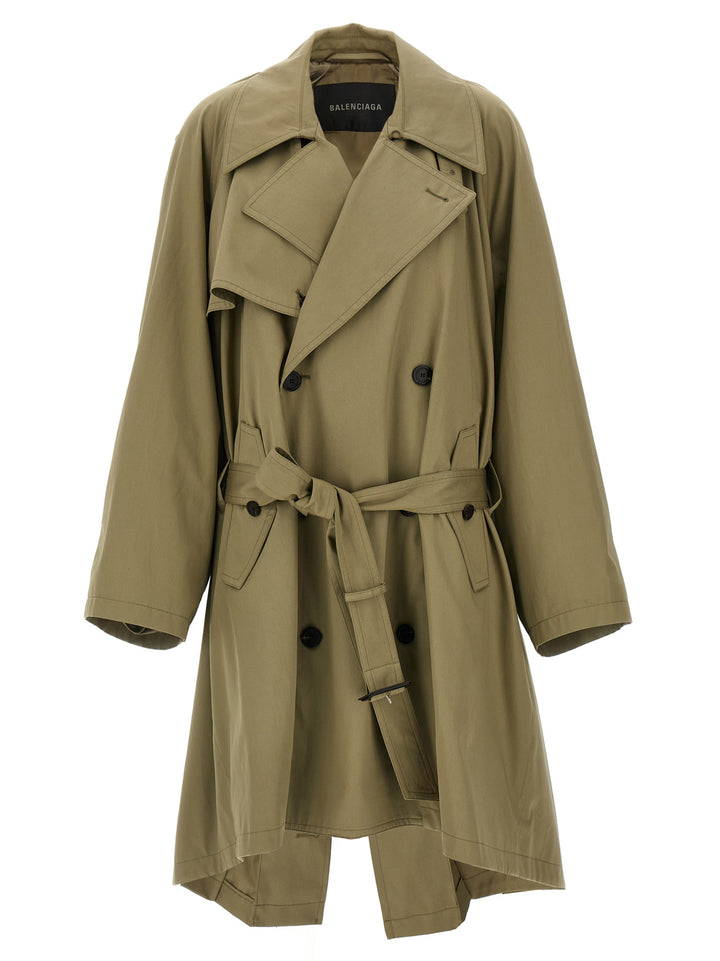 Balenciaga Draped Neck Coats and Trench Coats - Beige | a55f91379fb2b977c53a675a4b0fd6376663d5af